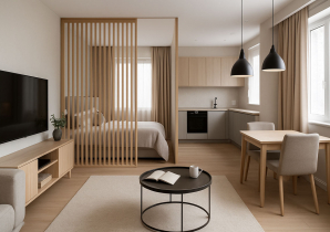 Ідеї для дизайну студії в двокімнатній квартирі