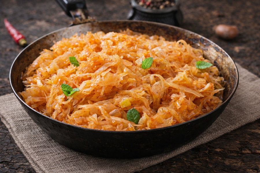 Капуста тушкована калорійність