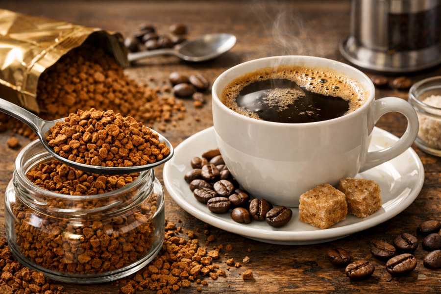 Кава розчинна без цукру калорійність