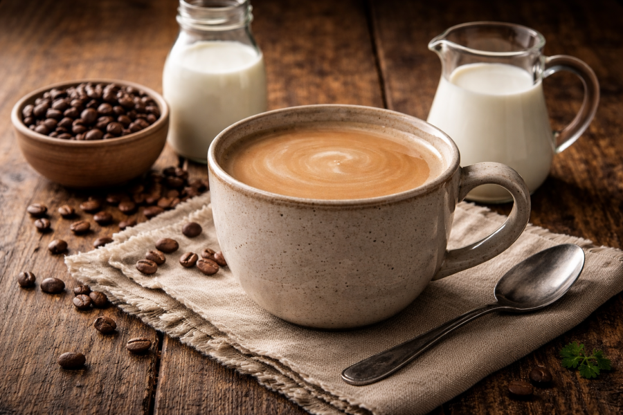 Кава з молоком без цукру калорійність
