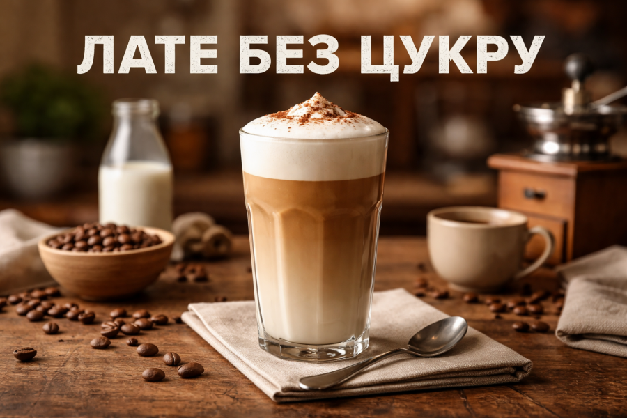 Лате без цукру калорійність