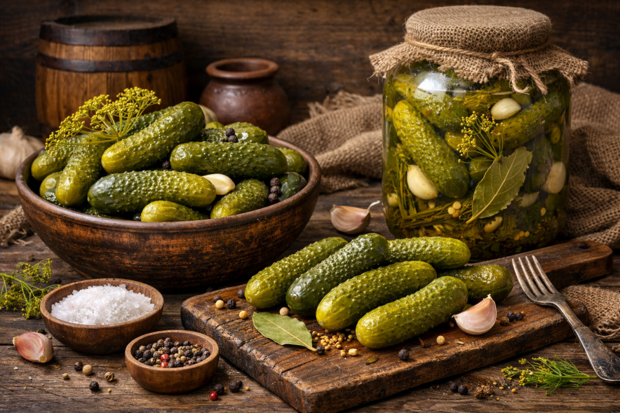 Огірок квашений калорійність