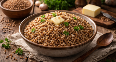 Варена гречка на воді калорійність