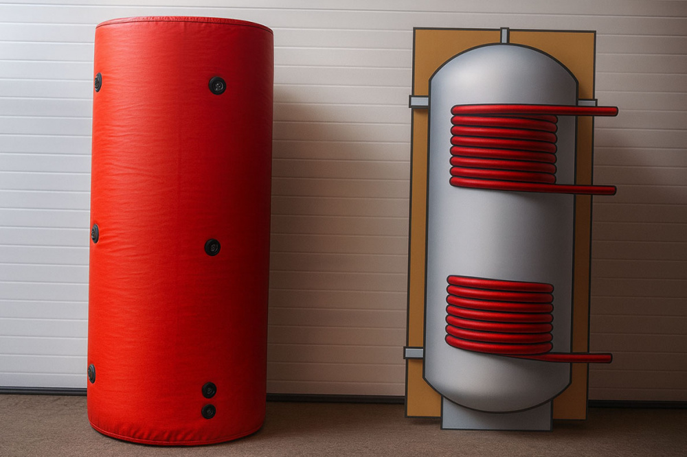 об’єм бака акумулятора для гарячої води