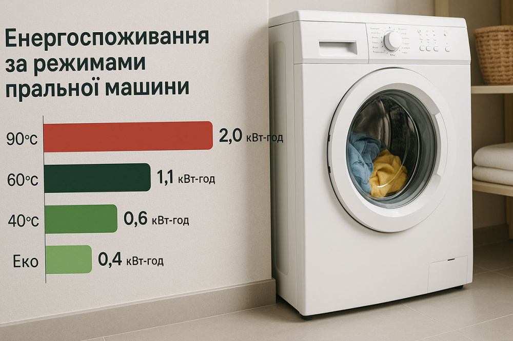 Енергоспоживання за режимами